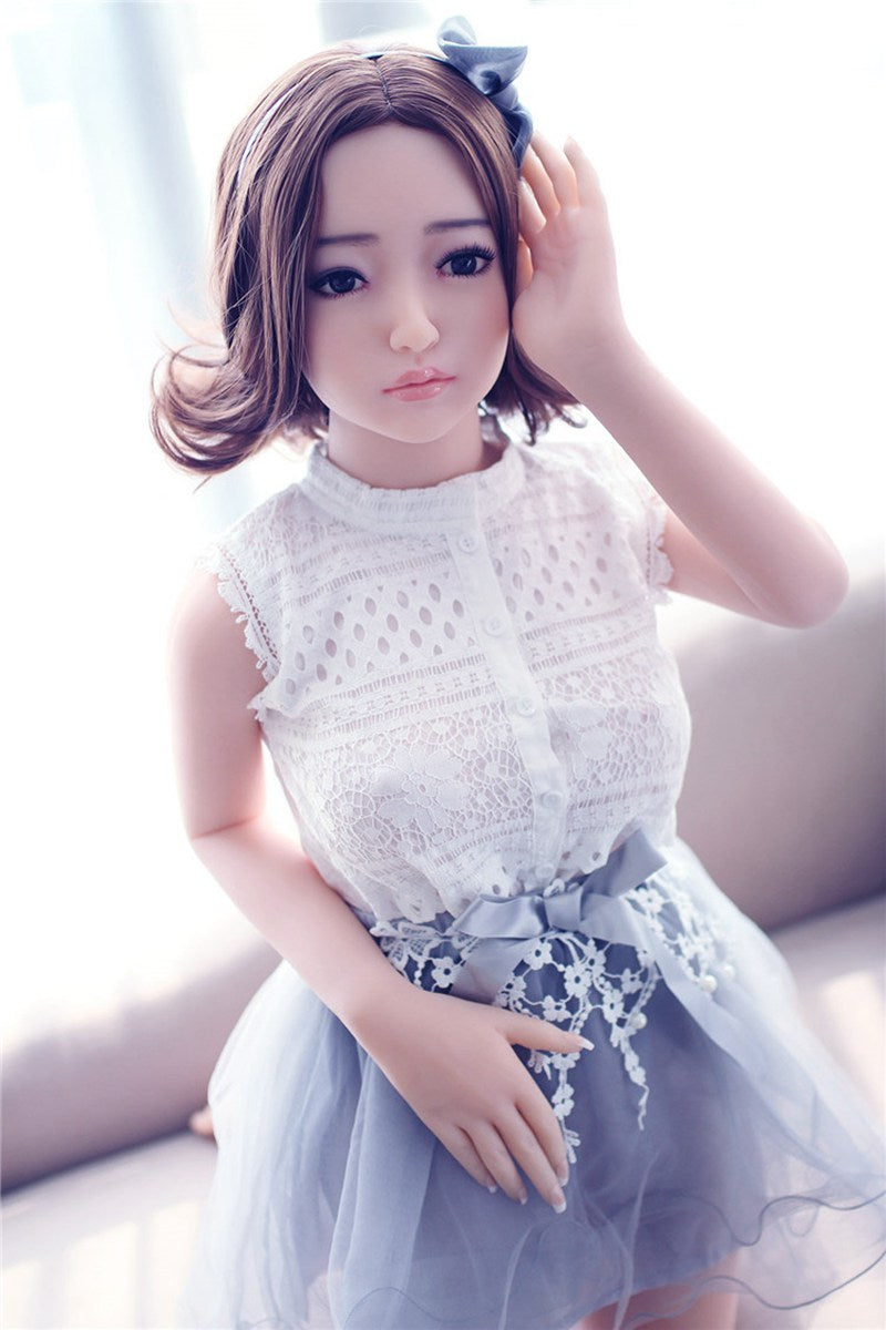 Short Hair Asian Girl Small Breast Skinny Cute Sex Doll 140cm picture