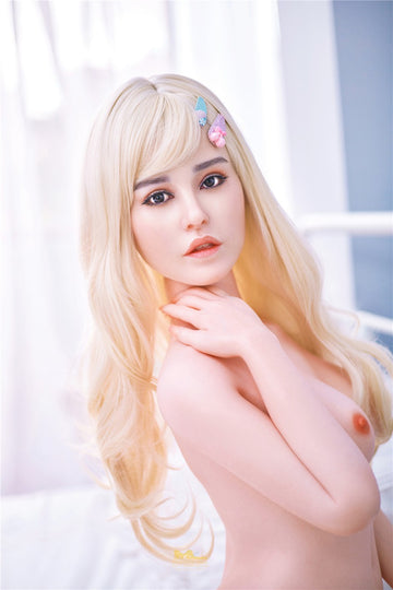 Blonde C-Cup Full Silicone Realistic Sex Doll 148cm S2 Face