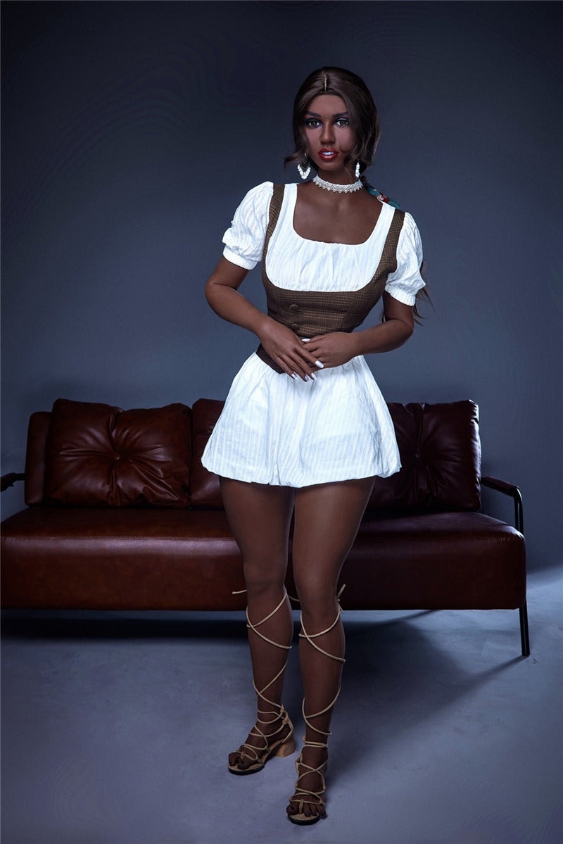 Black Lady TPE Realistic Sex Doll 164cm Plus Rebecca
