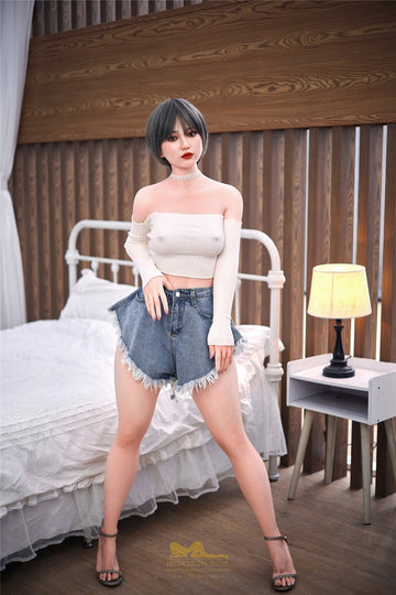 Short Hair C-Cup Full Silicone Realistic Sex Doll 152cm S10 Misa