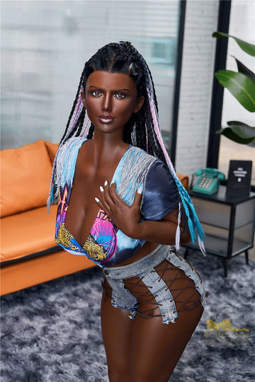 Black Lady Full Silicone Real Lifelike Sex Doll 160cm S13 Celine