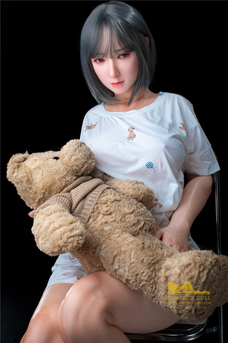 Asian Short Hair Full Silicone Lifelike Sex Doll 165cm S6 Candy