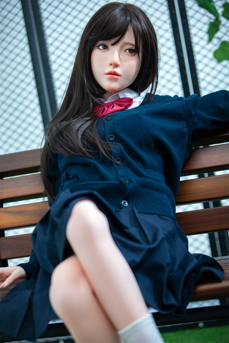 Asian Japanese School C-Cup Full Silicone Realistic Sex Doll 148cm Plus Lingnai
