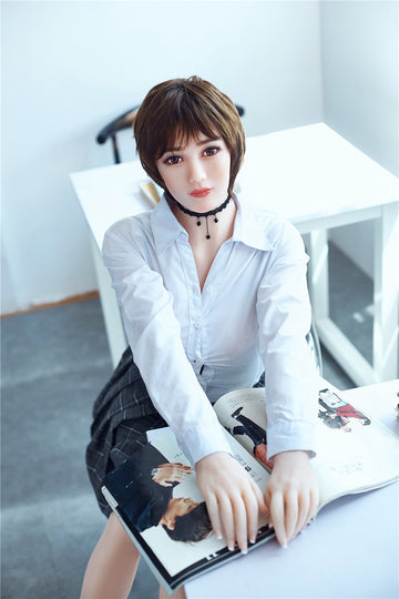 Short Hair E-Cup TPE Life Like Sex Doll 159cm Fiona