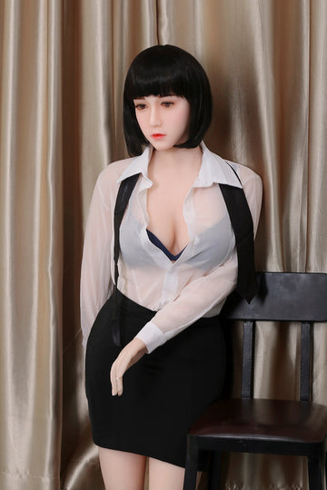 Short Hair Asian Skinny Small Breast Real Life Sex Doll 165cm
