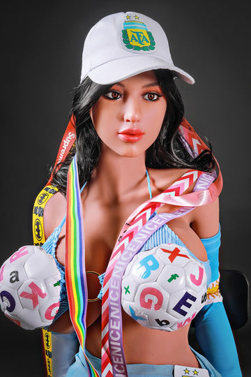 Real Lifelike Athletic European and American FootBall Sex Doll 158cm