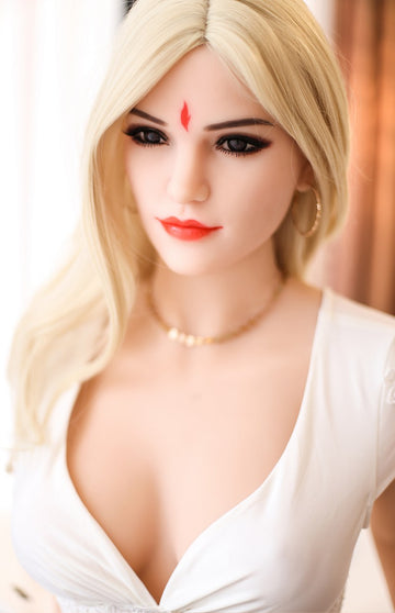 White Hair Skinny Small Breast Milf Real Life Sex Doll 165cm