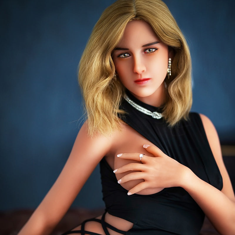Realistic Skinny Silicone Blonde Milf Sex Doll 173cm