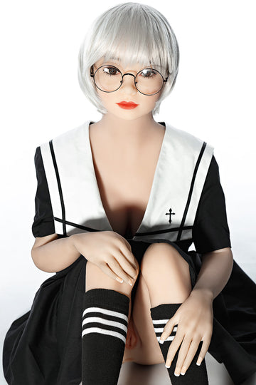 Big Breasts White Hair Cute Anime Sex Doll 148cm Aibei148B130