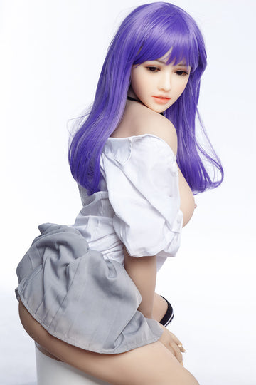Purple Hair Full Body Medium Breast Real Sex Doll 158cm Aibei158M164