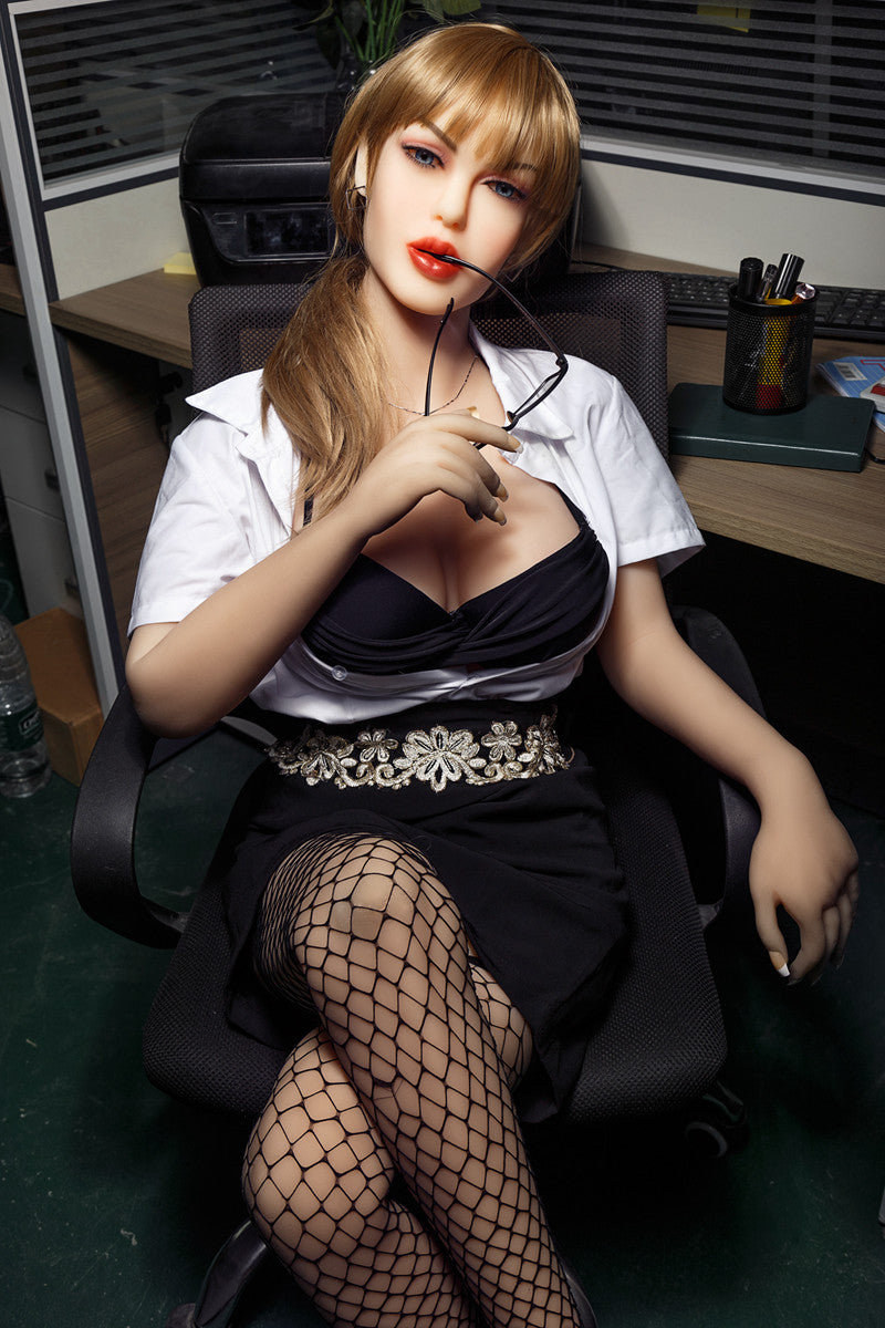 Blonde Milf Full Body Medium Breast Real USA Sex Doll 158cm Aibei158M166