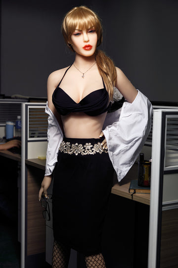 Blonde Milf Full Body Medium Breast Real USA Sex Doll 158cm Aibei158M166