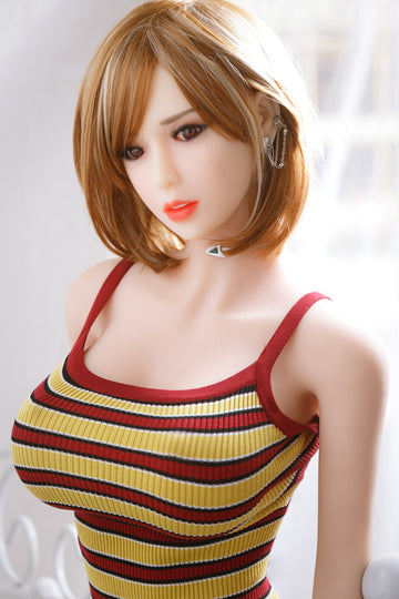Short Hair Big Breast Skinny Sex Doll 158cm Aibei158B9