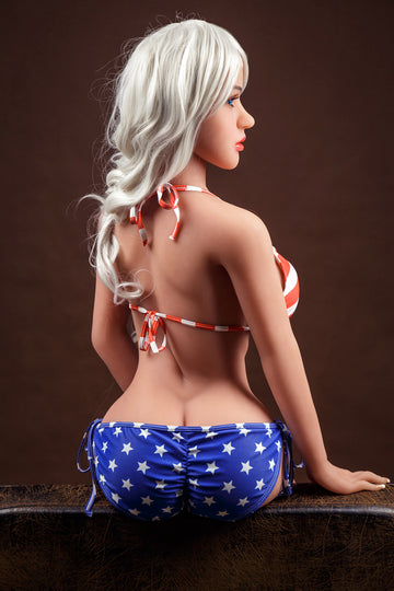 Aibei USA Whte Hair Big Breast Sex Doll 158cm Aibei158B20