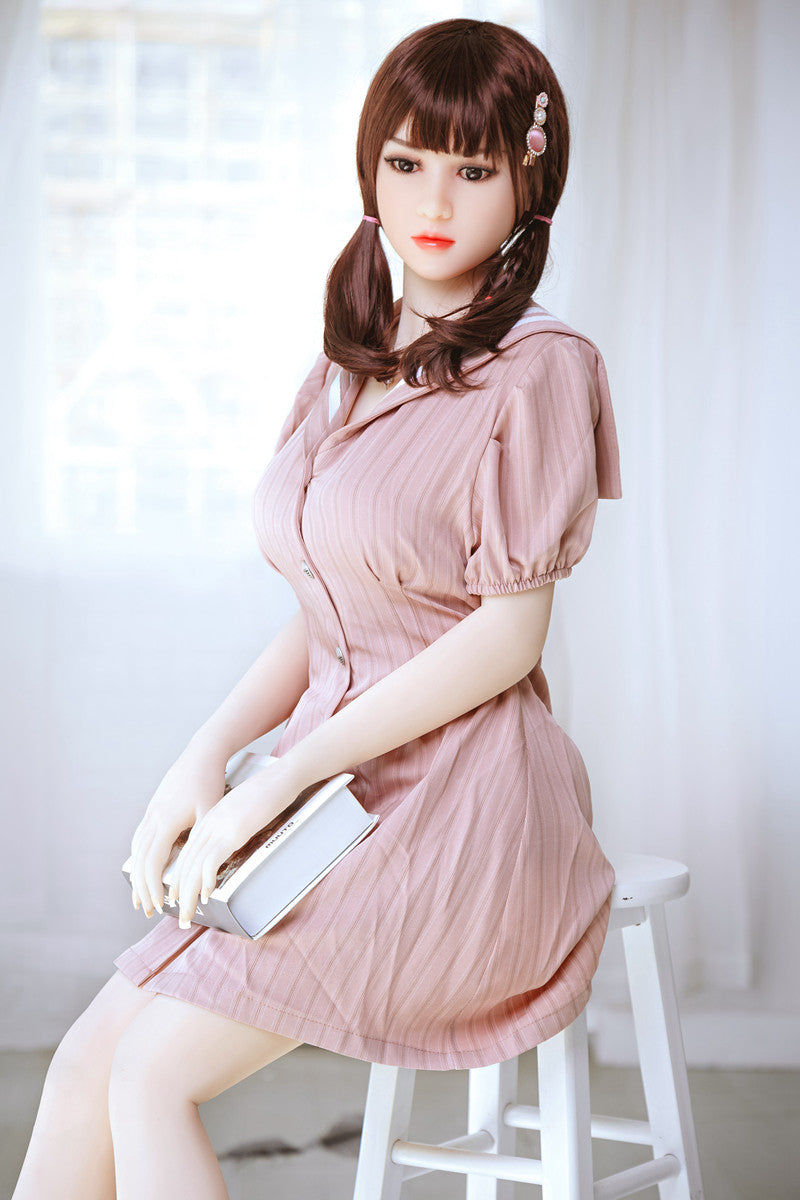 Brown Hair Realistic Medium Breast Sex Doll 158cm Aibei158M106