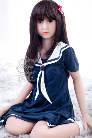 Asian Student TPE Realistic Silicone Sex Doll Seamless Molly 128cm