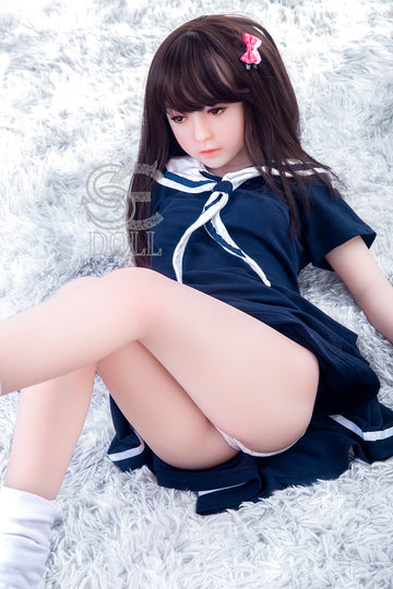 Asian Student TPE Realistic Silicone Sex Doll Seamless Molly 128cm