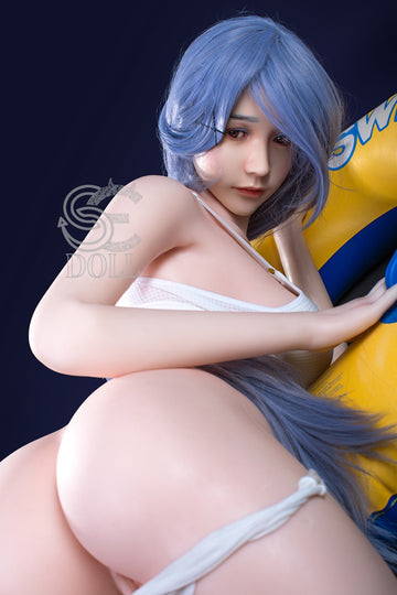 Reallife Blue Hair Japanese Girl Realistic Sex Doll Lydia 160cm