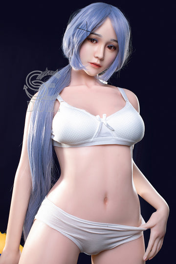 Reallife Blue Hair Japanese Girl Realistic Sex Doll Lydia 160cm