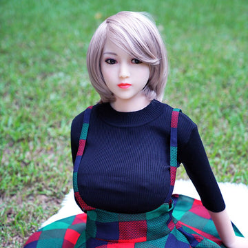 Short Hair Big Breast Real Life Girl Sex Doll 158cm